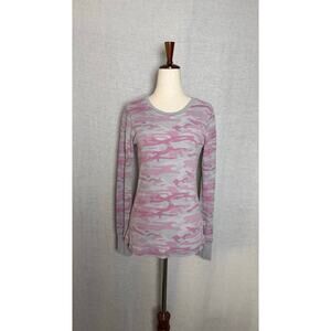 Vintage Y2K Curious Gypsy Grey Pink Camo Henley 
Size - See Measurements